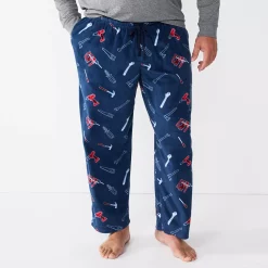 Big & Tall Sonoma Goods For Life® Microfleece Sleep Pants -Clearance Sales Store 5010901 Blue Tool Shed