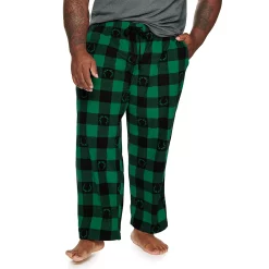 Big & Tall Sonoma Goods For Life® Microfleece Sleep Pants -Clearance Sales Store 5010901 Green Buffalo Antlers