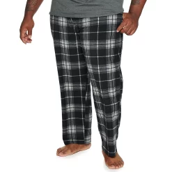 Big & Tall Sonoma Goods For Life® Microfleece Sleep Pants -Clearance Sales Store 5010901 Mineral Black Gray