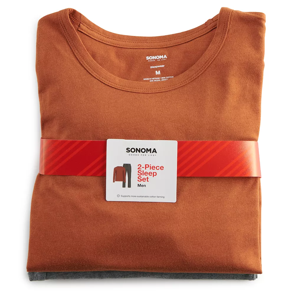 Men's Sonoma Goods For Life® Supersoft Modern-Fit Pajama Pajama Set 11 Men's Sonoma Goods For Life® Supersoft Modern-Fit Pajama Pajama Set - Image 9