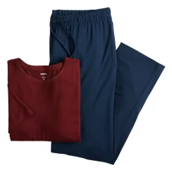 Men's Sonoma Goods For Life® Supersoft Modern-Fit Crewneck Tee & Open-Bottom Pants Pajama Set -Clearance Sales Store 5012839 ALT9
