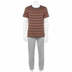 Men's Sonoma Goods For Life® Supersoft Modern-Fit Crewneck Tee & Open-Bottom Pants Pajama Set