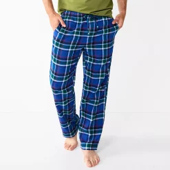 Men's Sonoma Goods For Life® Flannel Pajama Pants -Clearance Sales Store 5034879 Bright Blue Plaid