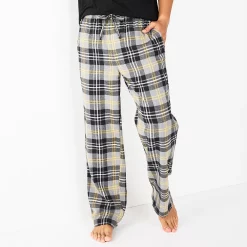 Men's Sonoma Goods For Life® Flannel Pajama Pants -Clearance Sales Store 5034879 Gray Gold Plaid