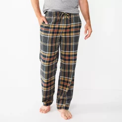 Men's Sonoma Goods For Life® Flannel Pajama Pants -Clearance Sales Store 5034879 Gray Navy Plaid
