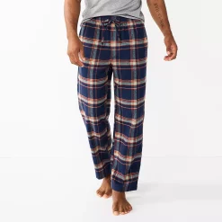 Men's Sonoma Goods For Life® Flannel Pajama Pants -Clearance Sales Store 5034879 Navy Windowpane
