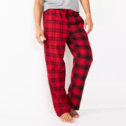 Men's Sonoma Goods For Life® Flannel Pajama Pants -Clearance Sales Store 5034879 Red Checks