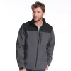 Men's Eddie Bauer Point Vista Softshell Jacket -Clearance Sales Store 5035588 Charcoal Heather Black