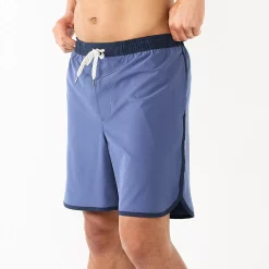 Men's Sonoma Goods For Life® Scallop Swim Trunks -Clearance Sales Store 5036573 Blue Indigo