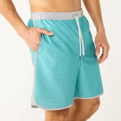 Men's Sonoma Goods For Life® Scallop Swim Trunks -Clearance Sales Store 5036573 Blue Stripe