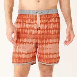 Men's Sonoma Goods For Life® Scallop Swim Trunks -Clearance Sales Store 5036573 Red Dye Effect