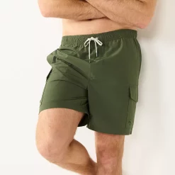 Men's Sonoma Goods For Life® Cargo Swim Trunks -Clearance Sales Store 5036575 Beetle