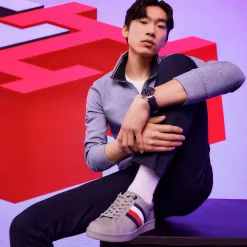 Men's Tommy Hilfiger Logo Quarter-Zip Top -Clearance Sales Store 5090444 ALT4