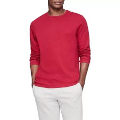 Men's Calvin Klein Modern-Fit Thermal Crewneck Top -Clearance Sales Store 5094347 Rebelious Red