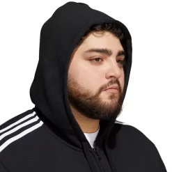 Big & Tall adidas Essential Fleece Full-Zip Hoodie -Clearance Sales Store 5097441 ALT4