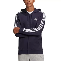 Big & Tall adidas Essential Fleece Full-Zip Hoodie -Clearance Sales Store 5097441 ALT5