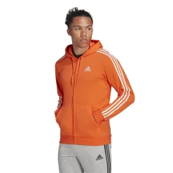 Big & Tall adidas Essential Fleece Full-Zip Hoodie -Clearance Sales Store 5097441 Semi Impact Orange