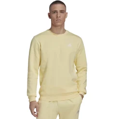 Big & Tall adidas Feel Cozy Fleece Sweatshirt -Clearance Sales Store 5097481 Almost Yellow