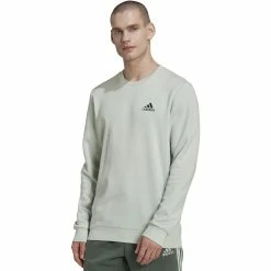 Big & Tall adidas Feel Cozy Fleece Sweatshirt -Clearance Sales Store 5097481 Linen Green