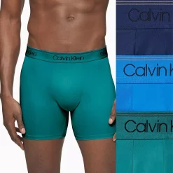 Men's Calvin Klein 3-Pack Microfiber Stretch Boxer Briefs -Clearance Sales Store 5107912 Colbalt Sapphire