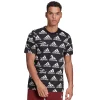 Men's adidas Brand Love Printed Tee -Clearance Sales Store 5118870 Black White