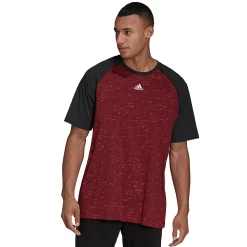 Men's adidas Melange Tee -Clearance Sales Store 5118954 Shadow Red Black