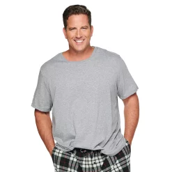 Big & Tall Eddie Bauer Relaxed-Fit Crewneck Tee & Microfleece Pants Sleep Set