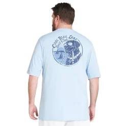 Big & Tall IZOD Saltwater Graphic Tee -Clearance Sales Store 5138066 Cerulean