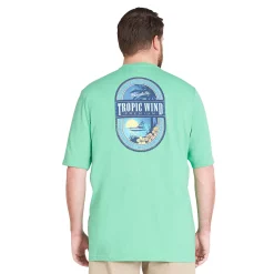 Big & Tall IZOD Saltwater Graphic Tee -Clearance Sales Store 5138066 Jade Cream