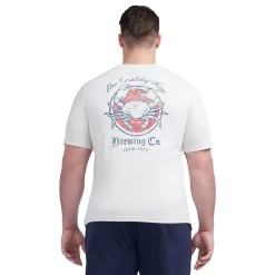 Big & Tall IZOD Saltwater Graphic Tee -Clearance Sales Store 5138066 Oatmeal Heather