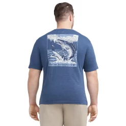 Big & Tall IZOD Saltwater Graphic Tee -Clearance Sales Store 5138066 Sargasso Sea