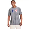 Men's Under Armour Freedom Big Logo Tee -Clearance Sales Store 5155095 Steel