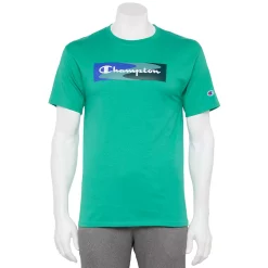 Men's Champion® Framed Script Graphic Tee -Clearance Sales Store 5162427 Green Reef