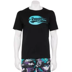 Men's Champion® Brushstroke Script Graphic Tee -Clearance Sales Store 5162429 Black