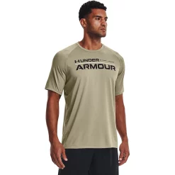 Big & Tall Under Armour Wordmark Tech 2.0 Tee -Clearance Sales Store 5162563 Khaki Gray