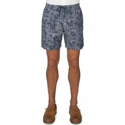 Men's IZOD Saltwater Drawstring Shorts -Clearance Sales Store 5165396 Sargasso Sea