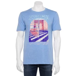 Men's Apt. 9® Standard-Fit Graphic Tee -Clearance Sales Store 5167194 Light Blue Heather