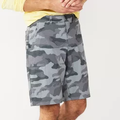 Men's Sonoma Goods For Life® 10-Inch Tech Cargo Shorts -Clearance Sales Store 5177461 Gray Camo