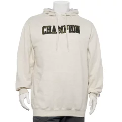 Big & Tall Champion® Powerblend Applique Camo Hoodie -Clearance Sales Store 5189872 Oatmeal Heather