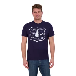 Men's Eddie Bauer Classic-Fit Outdoor Graphic Tee -Clearance Sales Store 5190502 Blue Atlantic