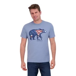Men's Eddie Bauer Classic-Fit Outdoor Graphic Tee -Clearance Sales Store 5190502 Heather Blue