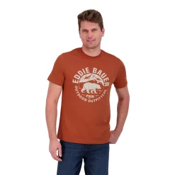 Men's Eddie Bauer Classic-Fit Outdoor Graphic Tee -Clearance Sales Store 5190502 Paprika