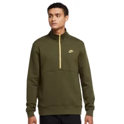 Big & Tall Nike Brushed-Back 1/2-Zip Pullover 13 Big & Tall Nike Brushed-Back 1/2-Zip Pullover -Clearance Sales Store 5191938 Rough Green