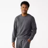Men's Tek Gear® French-Terry Lounge Crew Sweatshirt -Clearance Sales Store 5224226 Hawk Grey Archroma