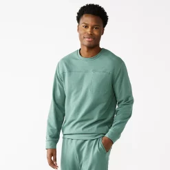 Men's Tek Gear® French-Terry Lounge Crew Sweatshirt -Clearance Sales Store 5224226 Pine Orchard