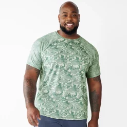 Big & Tall Tek Gear® Printed Jacquard Tee -Clearance Sales Store 5224239 Pine Orchard
