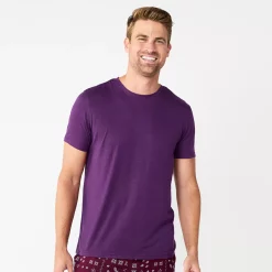 Men's Sonoma Goods For Life® Seriously Soft Crewneck Pajama Tee 13 Men's Sonoma Goods For Life® Seriously Soft Crewneck Pajama Tee -Clearance Sales Store 5236476 Purple Space Dye
