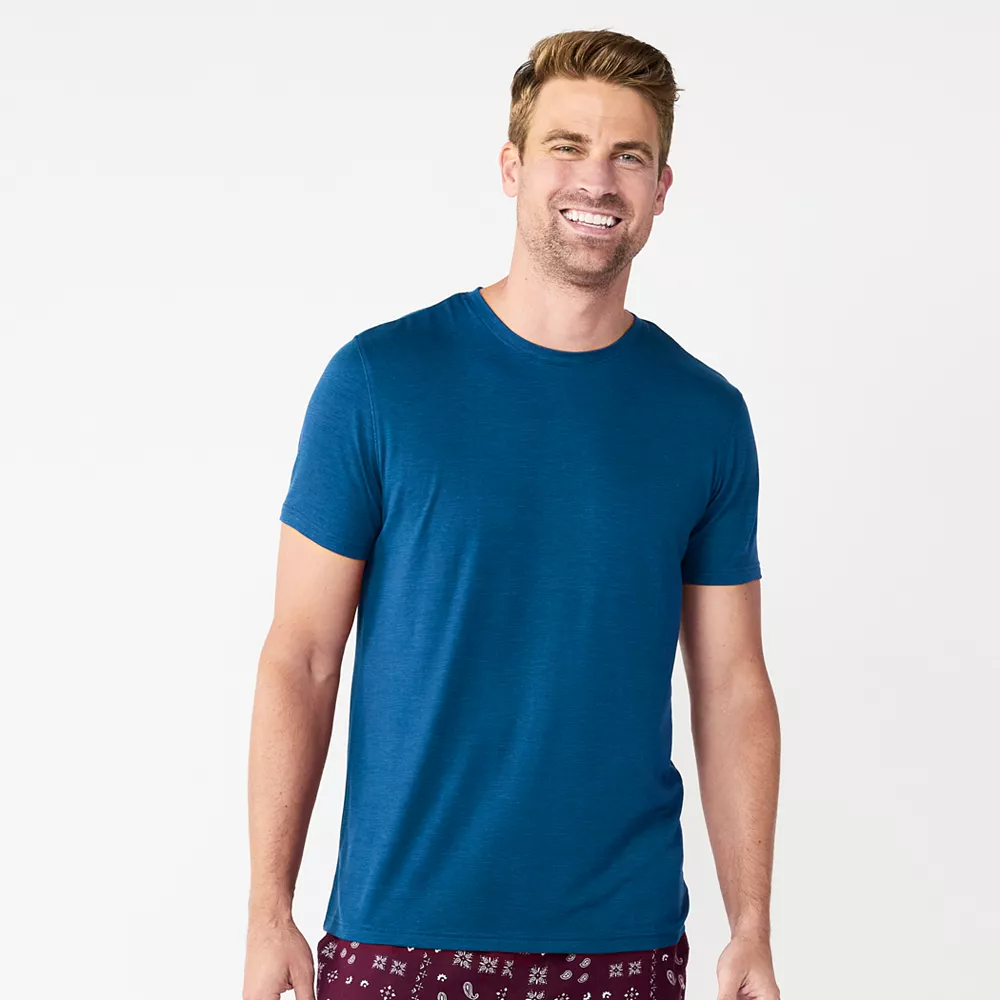 Men's Sonoma Goods For Life® Seriously Soft Crewneck Pajama Tee 4 Men's Sonoma Goods For Life® Seriously Soft Crewneck Pajama Tee - Image 2