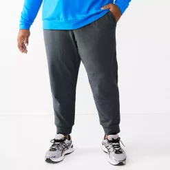 Big & Tall Tek Gear® French-Terry Joggers -Clearance Sales Store 5240485 Hawk Grey Archroma