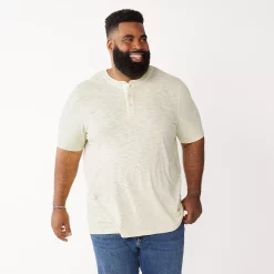 Big & Tall Sonoma Goods For Life® Classic-Fit Henley 9 Big & Tall Sonoma Goods For Life® Classic-Fit Henley -Clearance Sales Store 5241683 Beige
